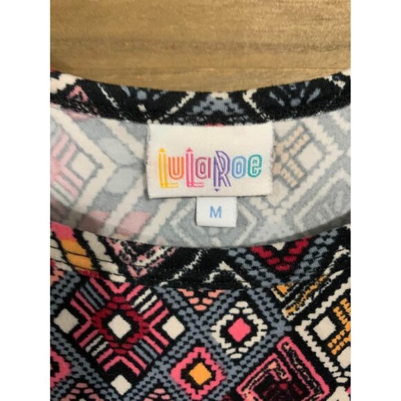 LuLaRoe Dress Aztec Tribal Geometric Y2K Casual Summer Retro Women's Size Medium - Picture 5 of 6